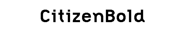 CitizenBold font preview
