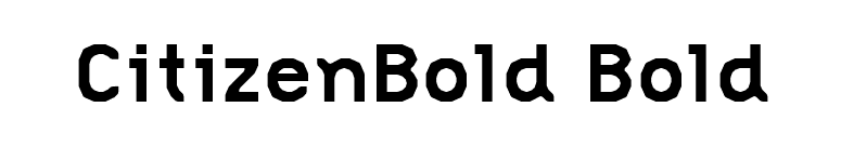 CitizenBold Bold font preview