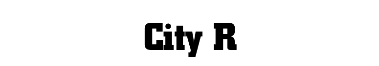 City R font preview