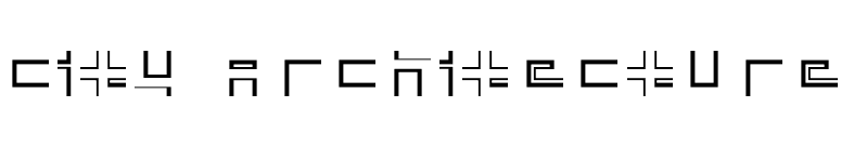 City-Architecture font preview