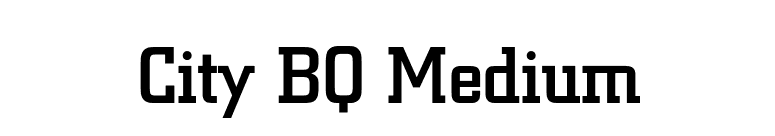 City BQ Medium font preview