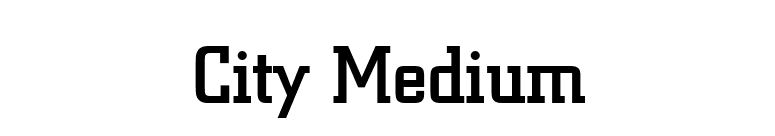 City Medium font preview
