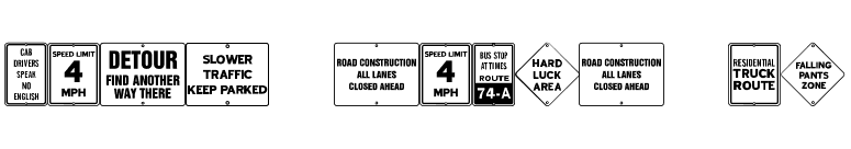 City Signs JL font preview