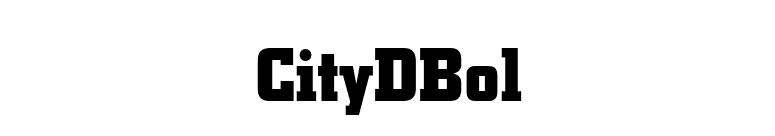 CityDBol font preview