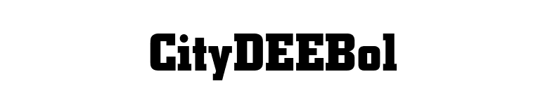 CityDEEBol font preview