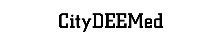 CityDEEMed font preview