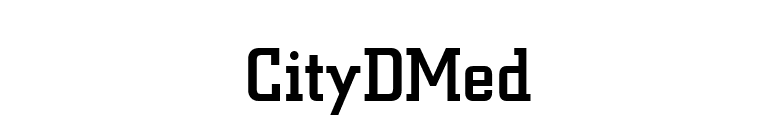 CityDMed font preview
