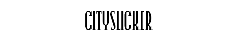 CitySlicker font preview