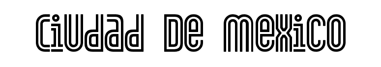 Ciudad De Mexico font preview