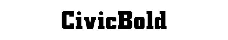 CivicBold font preview
