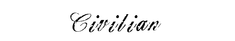 Civilian font preview