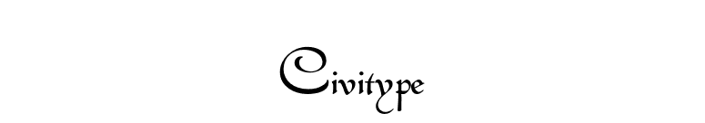 Civitype font preview