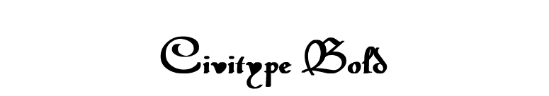 Civitype Bold font preview