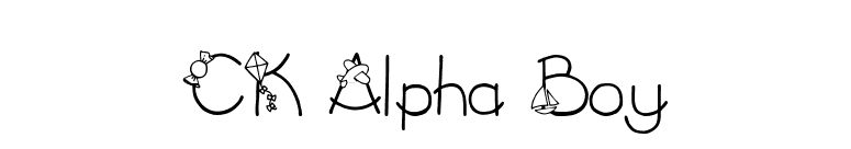 CK Alpha Boy font preview