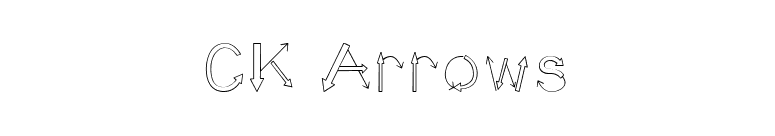 CK Arrows font preview