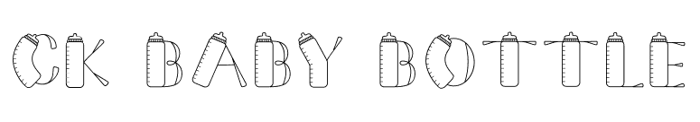 CK Baby Bottle font preview