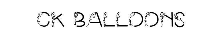 CK Balloons font preview