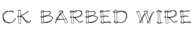 CK Barbed Wire font preview