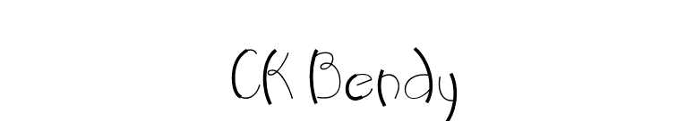 CK Bendy font preview