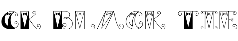 CK Black Tie font preview