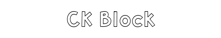 CK Block font preview