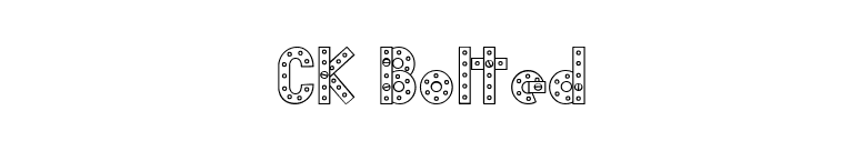 CK Bolted font preview