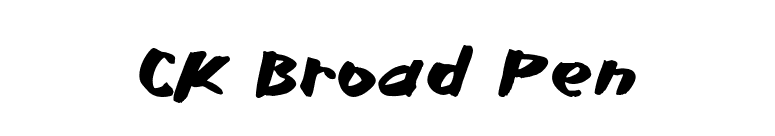 CK Broad Pen font preview