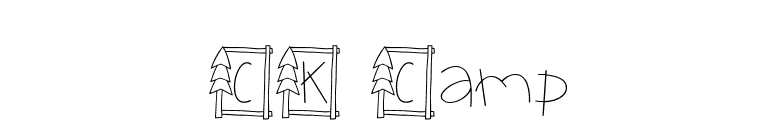 CK Camp font preview