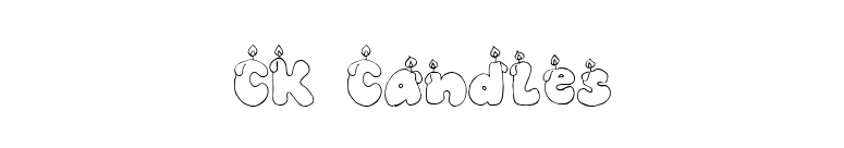 CK Candles font preview