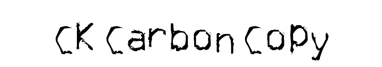 CK Carbon Copy font preview
