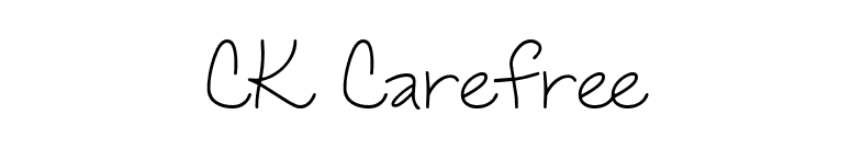CK Carefree font preview