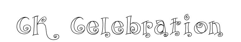 CK Celebration font preview