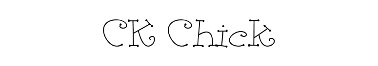 CK Chick font preview