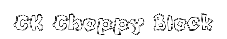 CK Choppy Block font preview