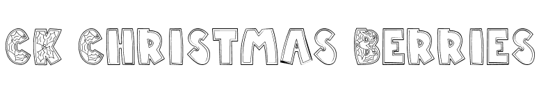 CK Christmas Berries font preview