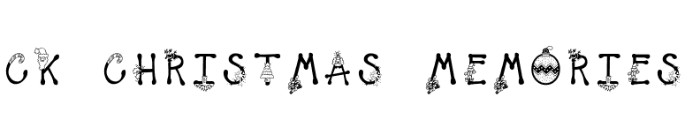 CK Christmas Memories font preview