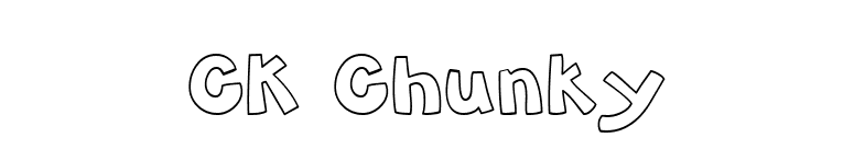 CK Chunky font preview
