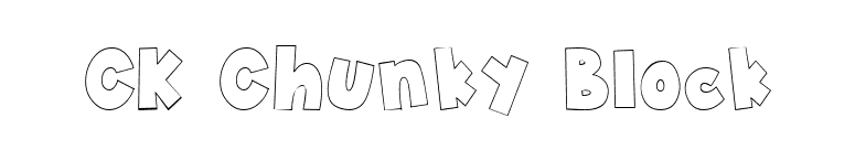 CK Chunky Block font preview
