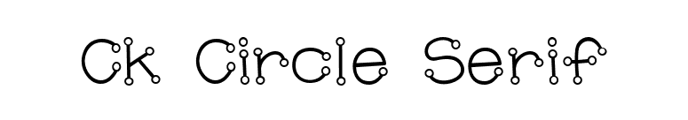 Ck Circle Serif font preview
