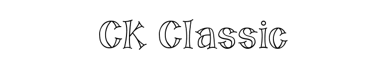 CK Classic font preview