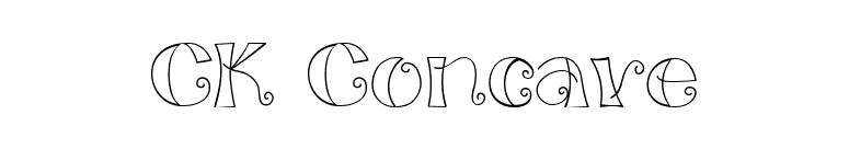CK Concave font preview