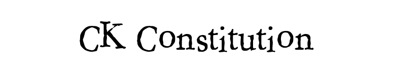CK Constitution font preview