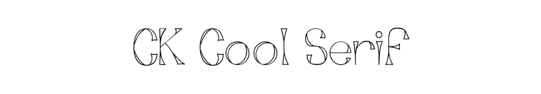CK Cool Serif font preview