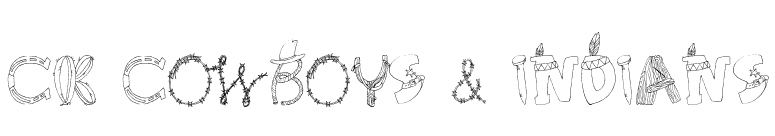 CK Cowboys & Indians font preview