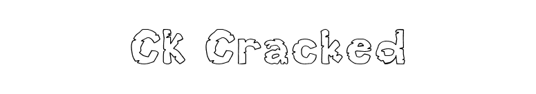 CK Cracked font preview