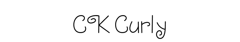 CK Curly font preview