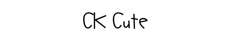 CK Cute font preview