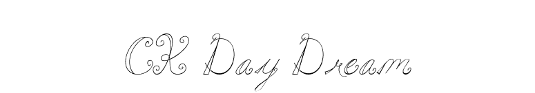 CK Day Dream font preview