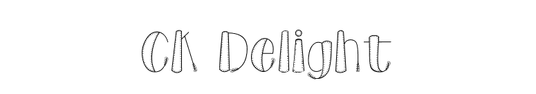 CK Delight font preview