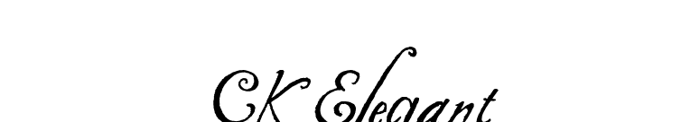 CK Elegant font preview
